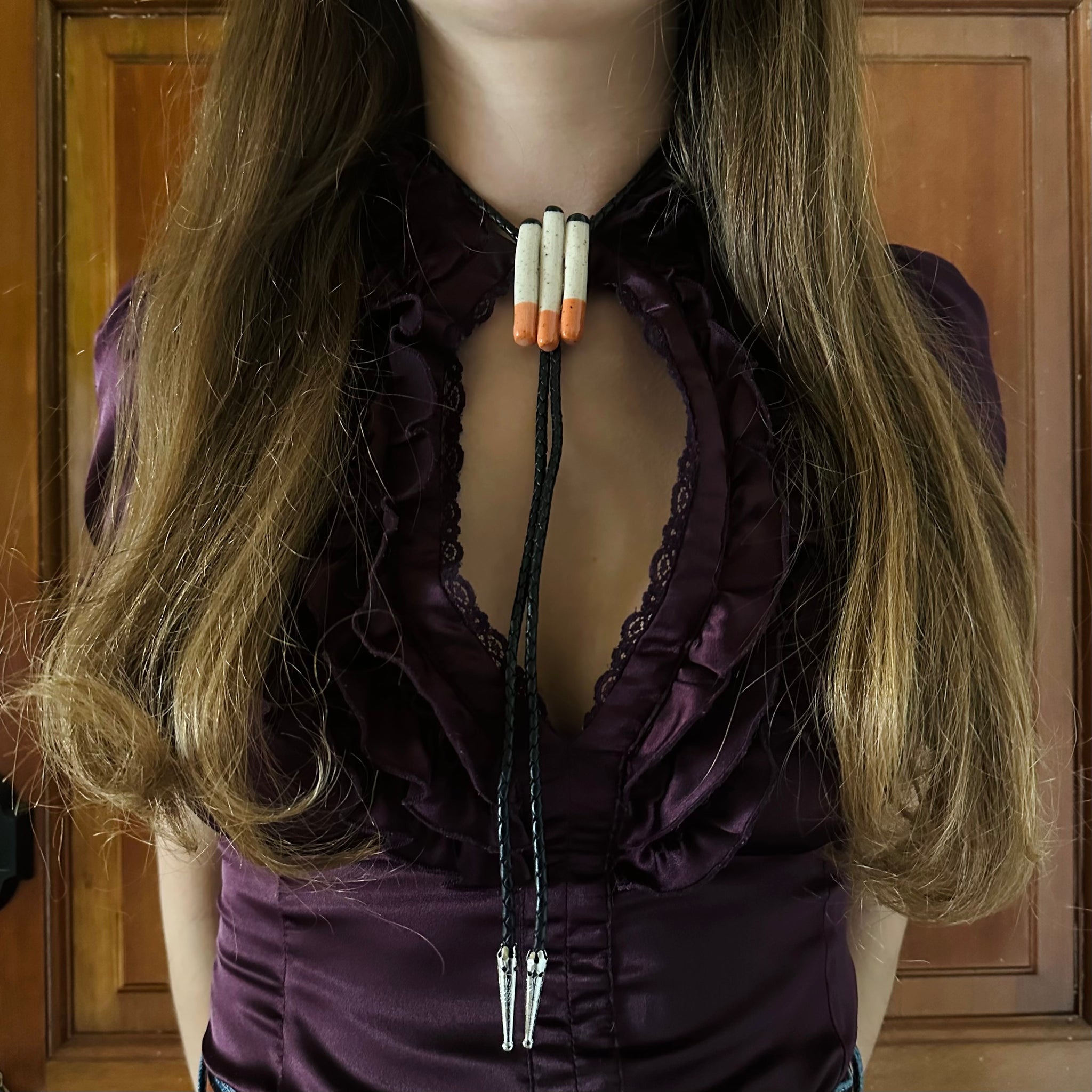 Cigarette Bolo Tie